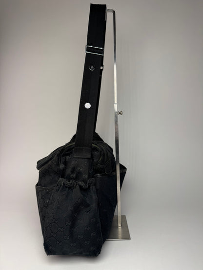 Vintage Gucci Multiway Monogram Bag black