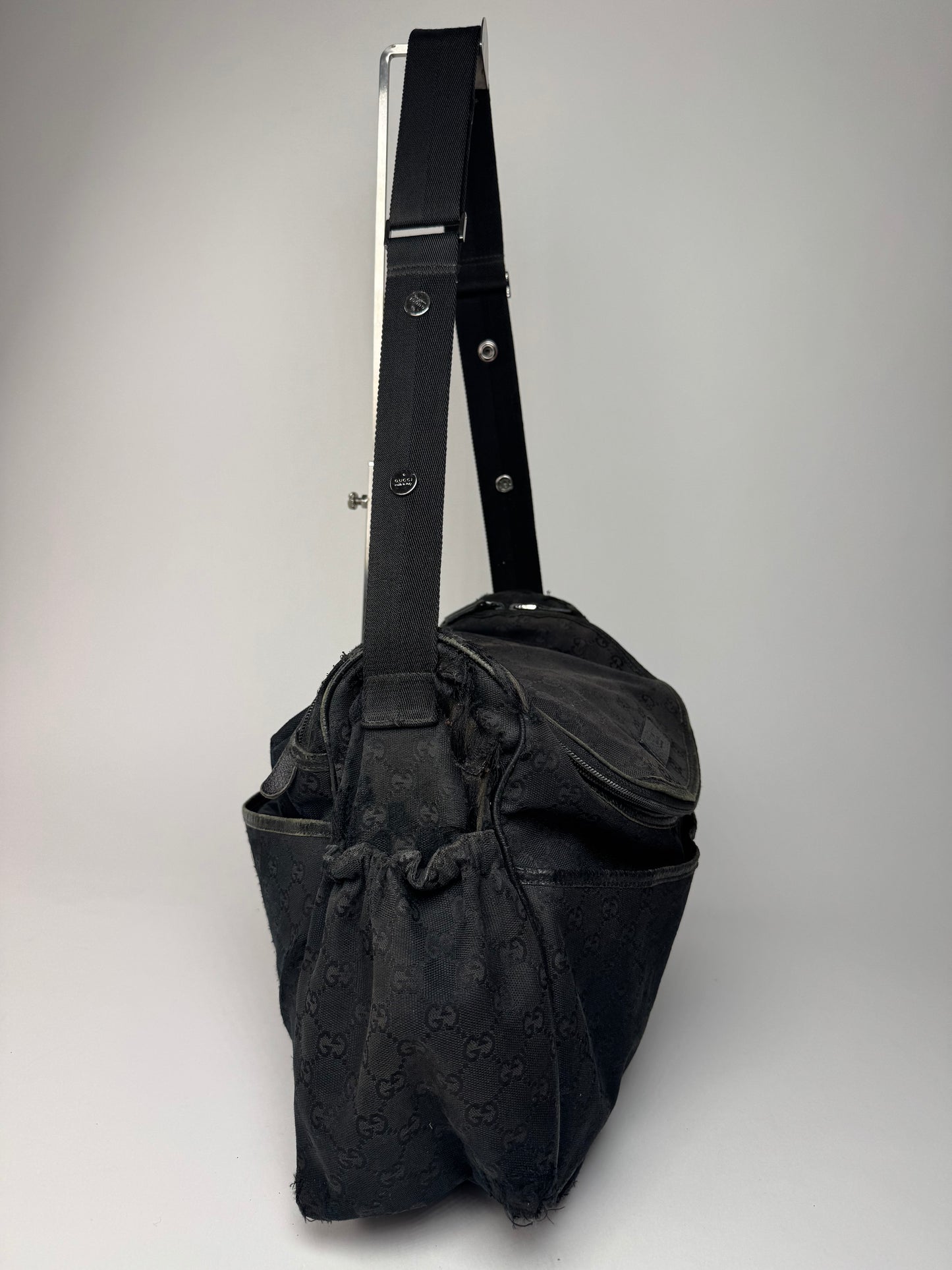 Vintage Gucci Multiway Monogram Bag black
