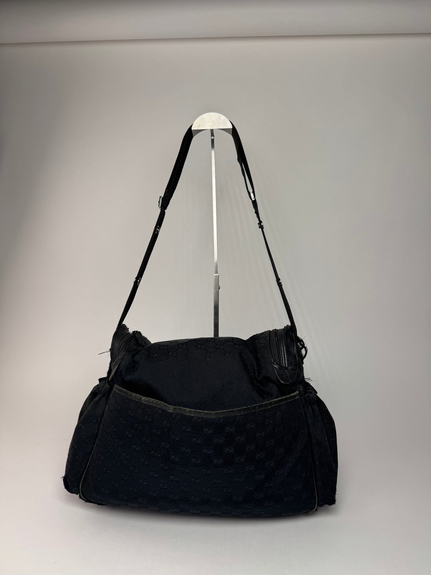 Vintage Gucci Multiway Monogram Bag black