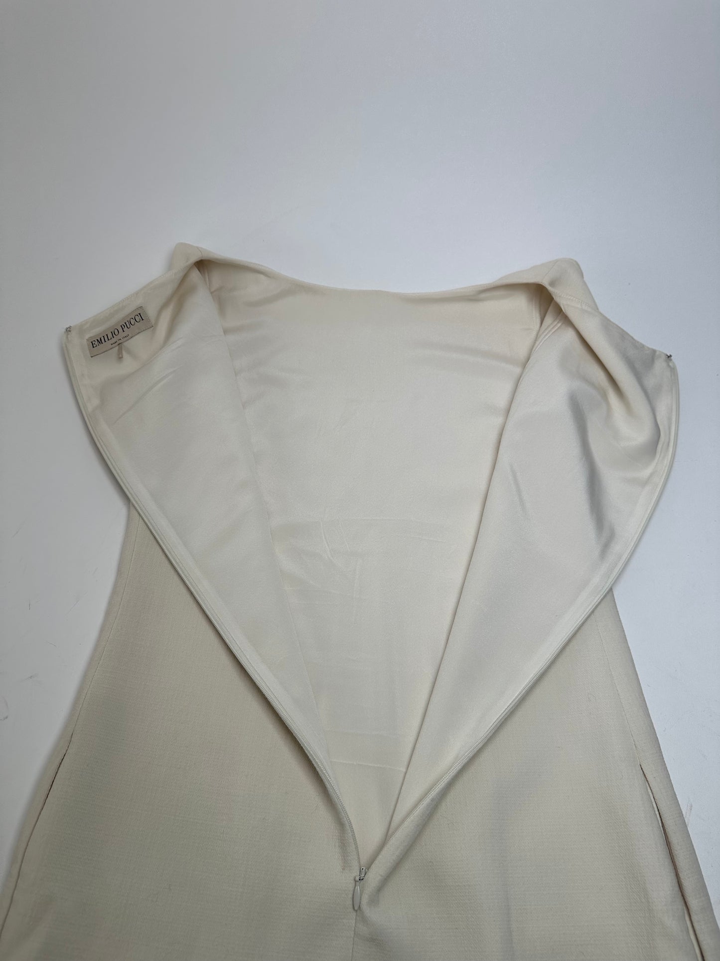 Vintage Emilio Pucci Wool Dress White M