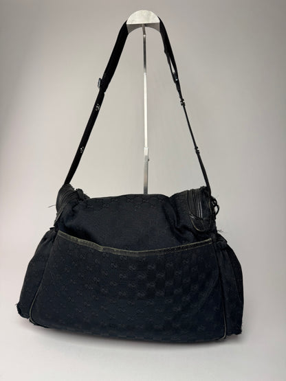 Vintage Gucci Multiway Monogram Bag black