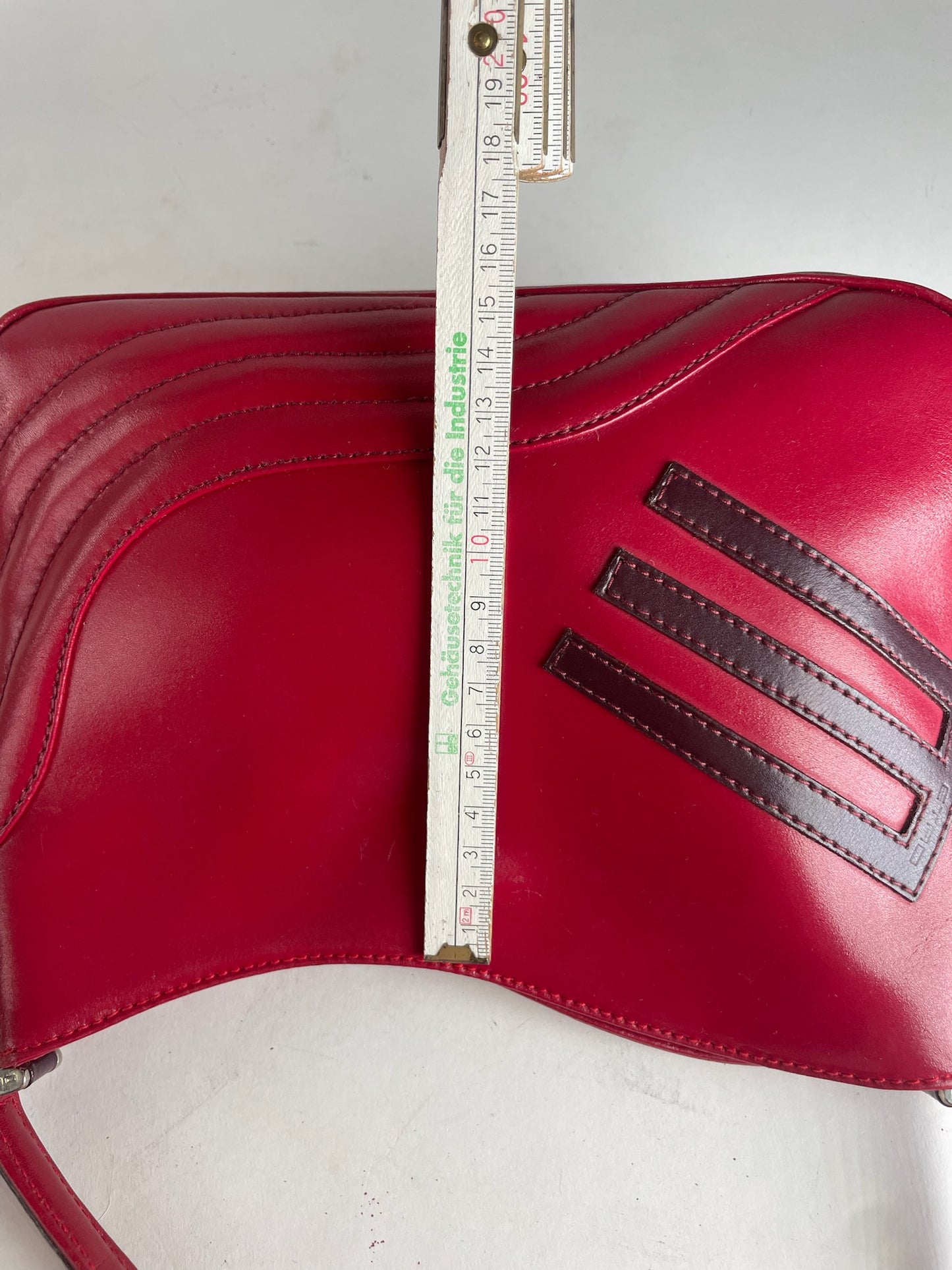 Vintage Etro Leather Bag Red