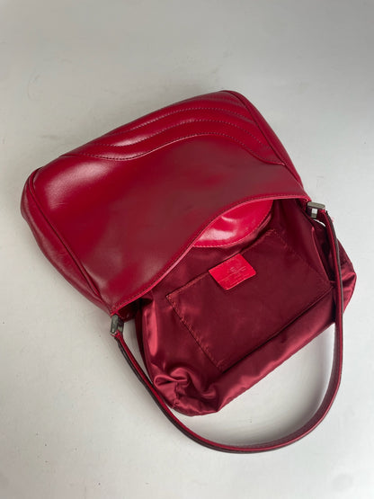 Vintage Etro Leather Bag Red