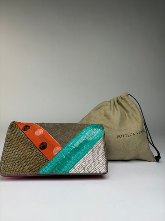 Vintage Bottega Veneta Flap Wallet Multicolour Leather