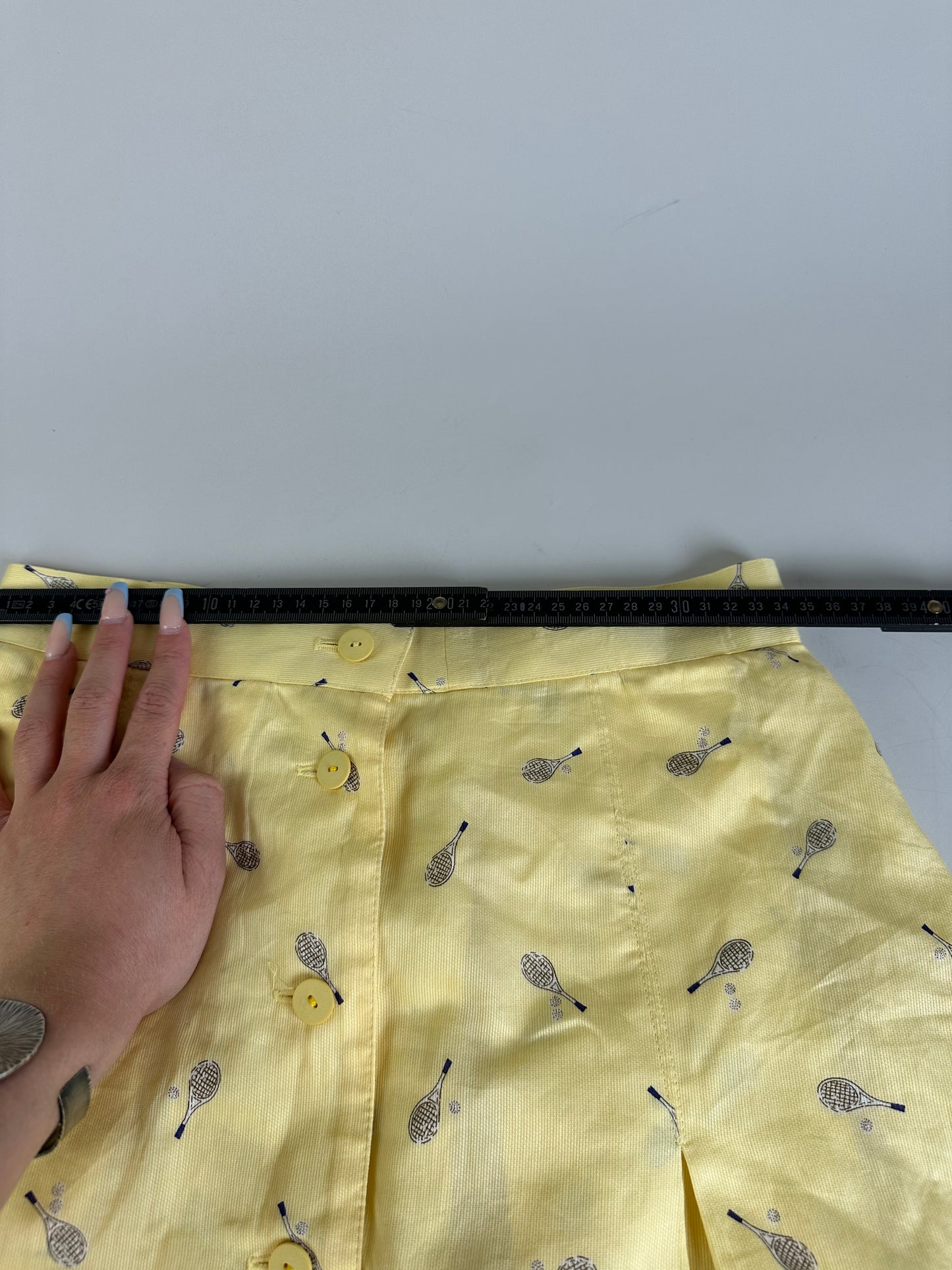 Vintage Chloe Silk Blend Floral Skirt Yellow c. 2000