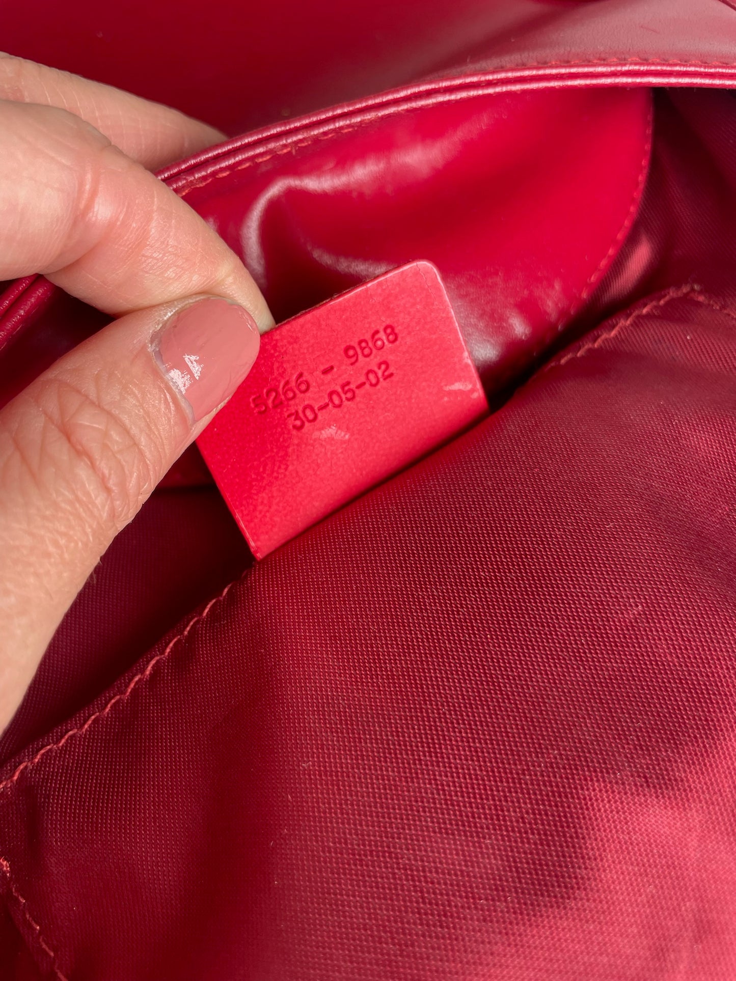 Vintage Etro Leather Bag Red