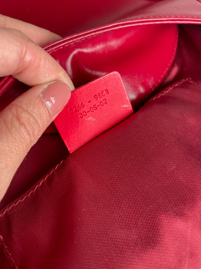 Vintage Etro Leather Bag Red