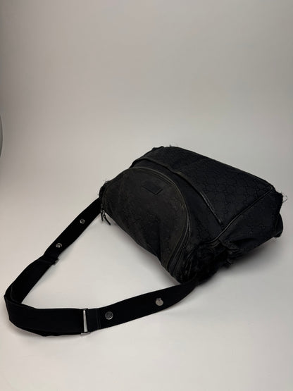 Vintage Gucci Multiway Monogram Bag black