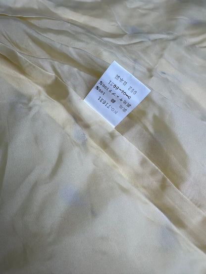 Vintage Chloe Silk Blend Floral Skirt Yellow c. 2000