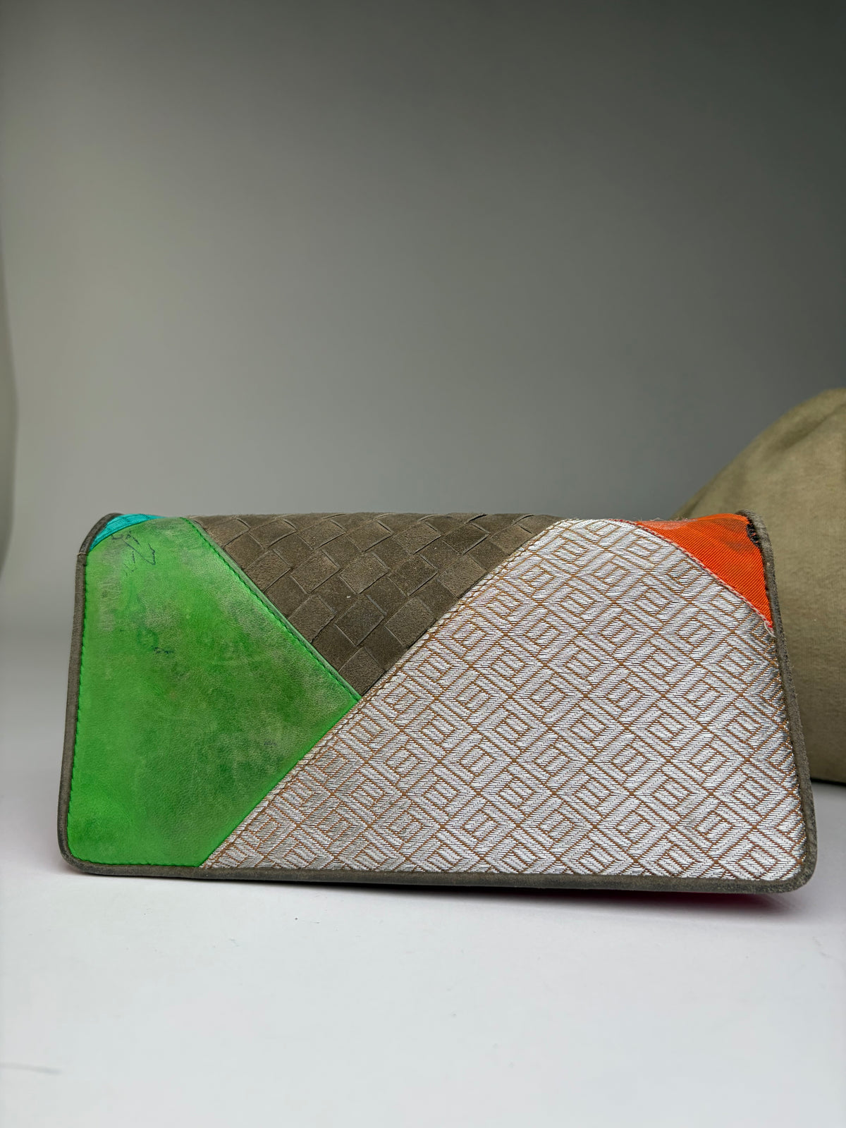 Vintage Bottega Veneta Flap Wallet Multicolour Leather