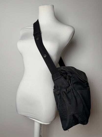 Vintage Gucci Multiway Monogram Bag black