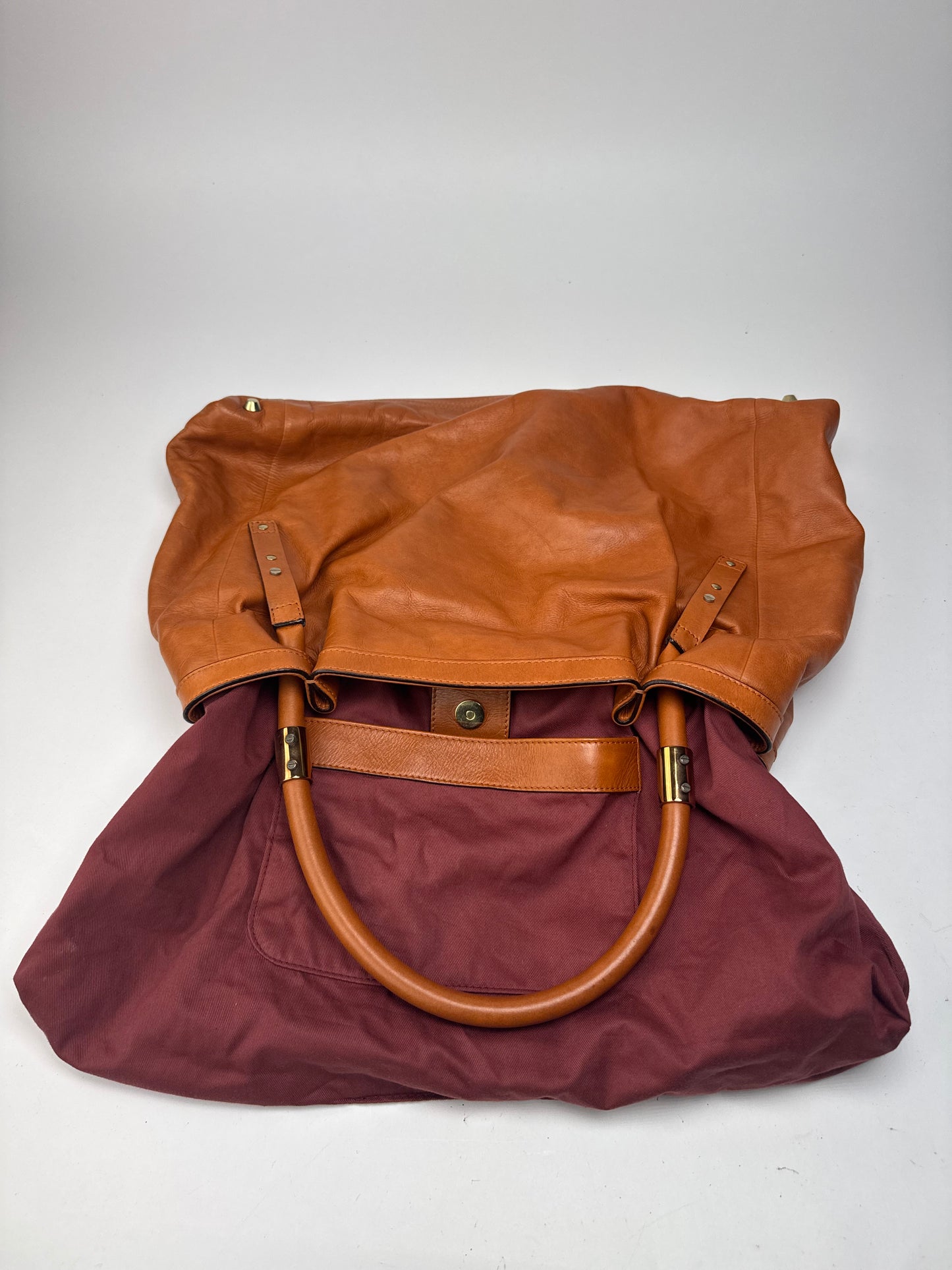 Sac en cuir vintage Chloé orange marron