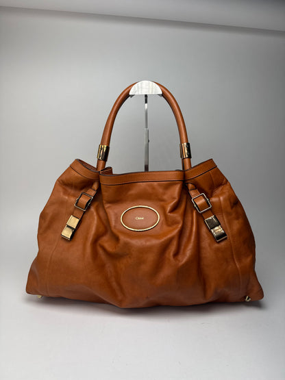 Sac en cuir vintage Chloé orange marron