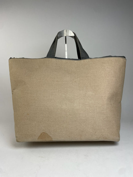 Vintage Comme Des Garçons Tote Bag Black Beige