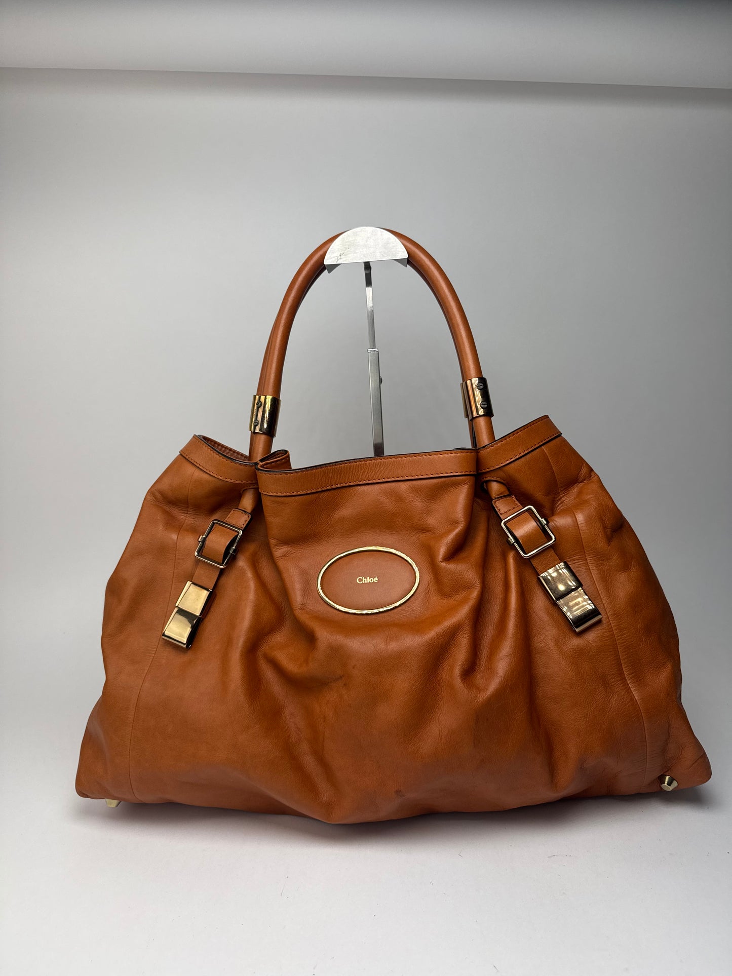 Sac en cuir vintage Chloé orange marron