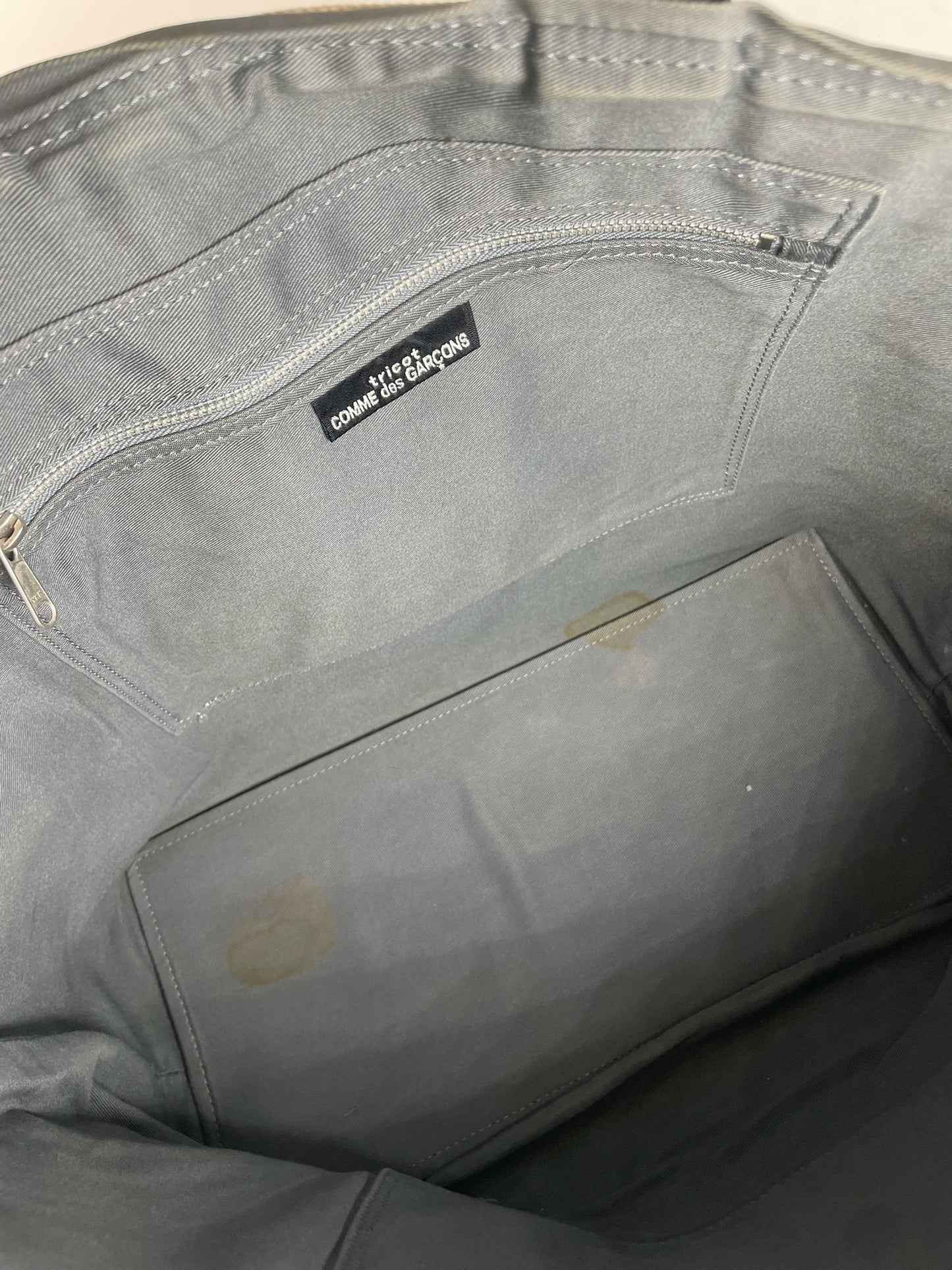 Vintage Comme Des Garçons Tote Bag Black Beige