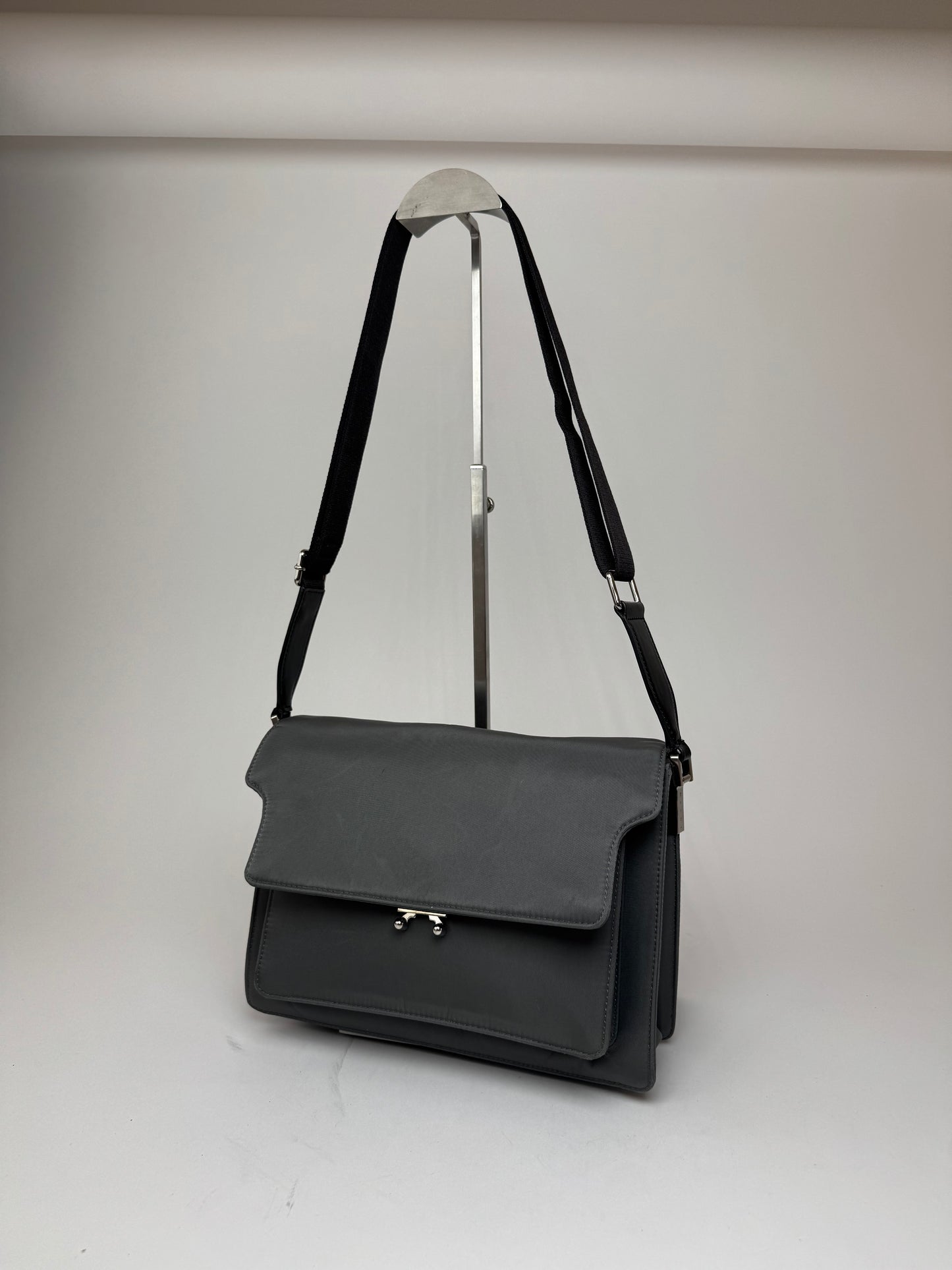 Vintage Marni 2way Trunk Bag Grey Black