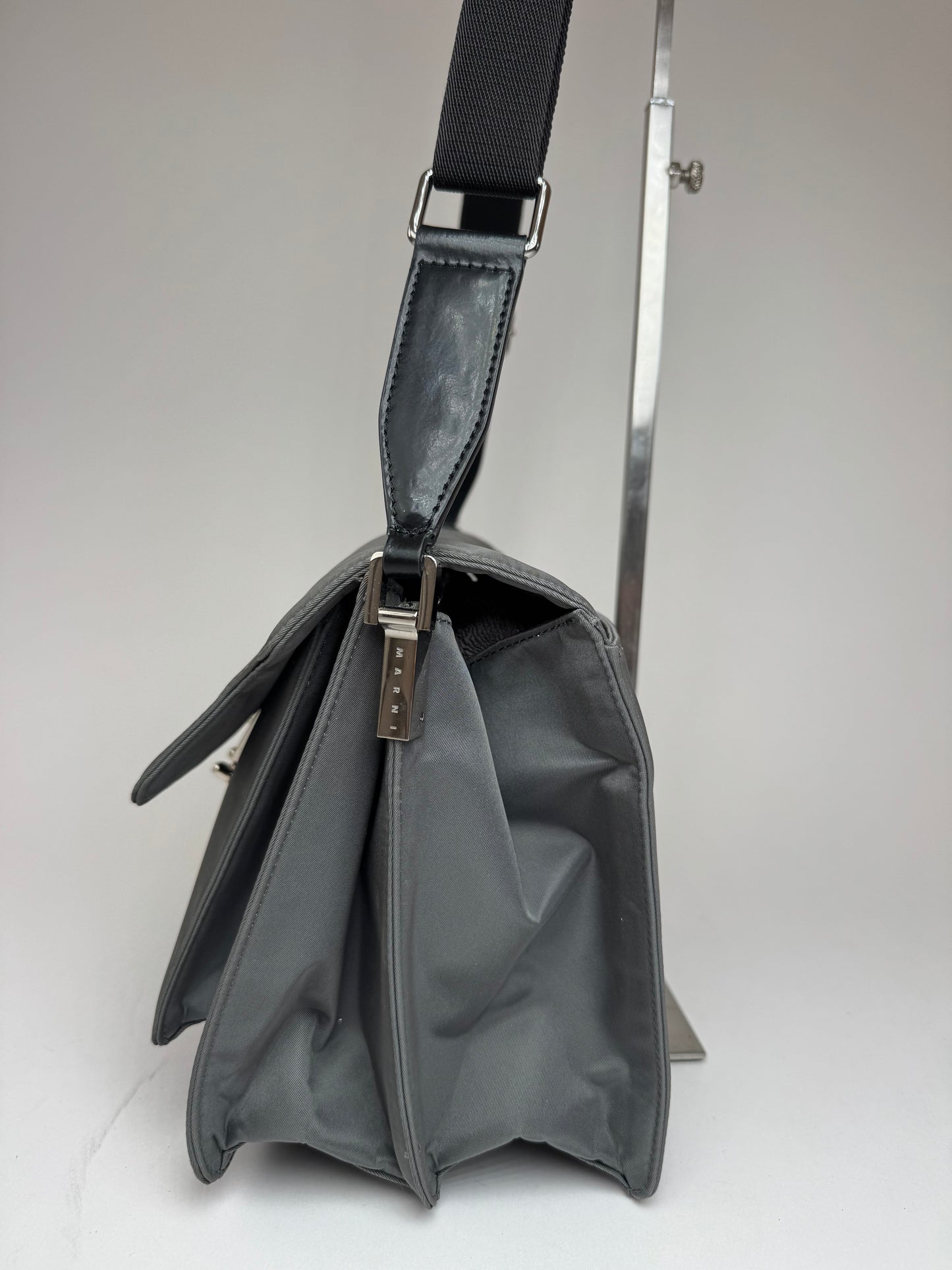 Vintage Marni 2way Trunk Bag Grey Black