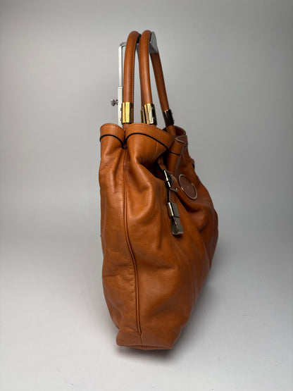 Sac en cuir vintage Chloé orange marron