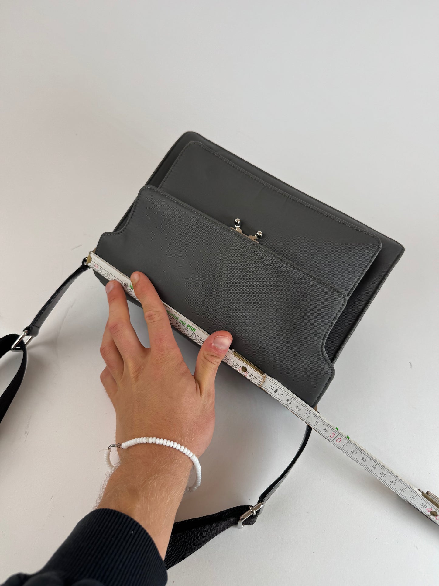 Vintage Marni 2way Trunk Bag Grey Black