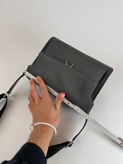 Vintage Marni 2way Trunk Bag Grey Black