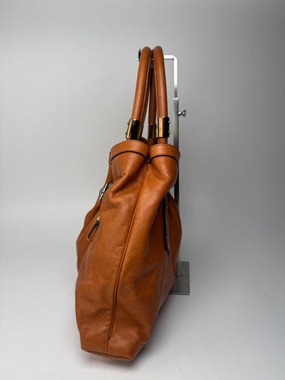 Sac en cuir vintage Chloé orange marron