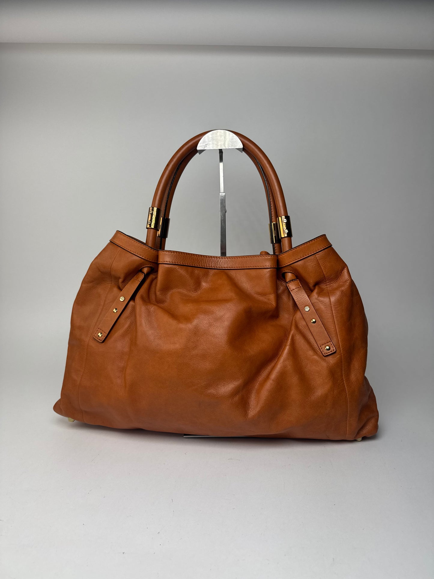 Sac en cuir vintage Chloé orange marron