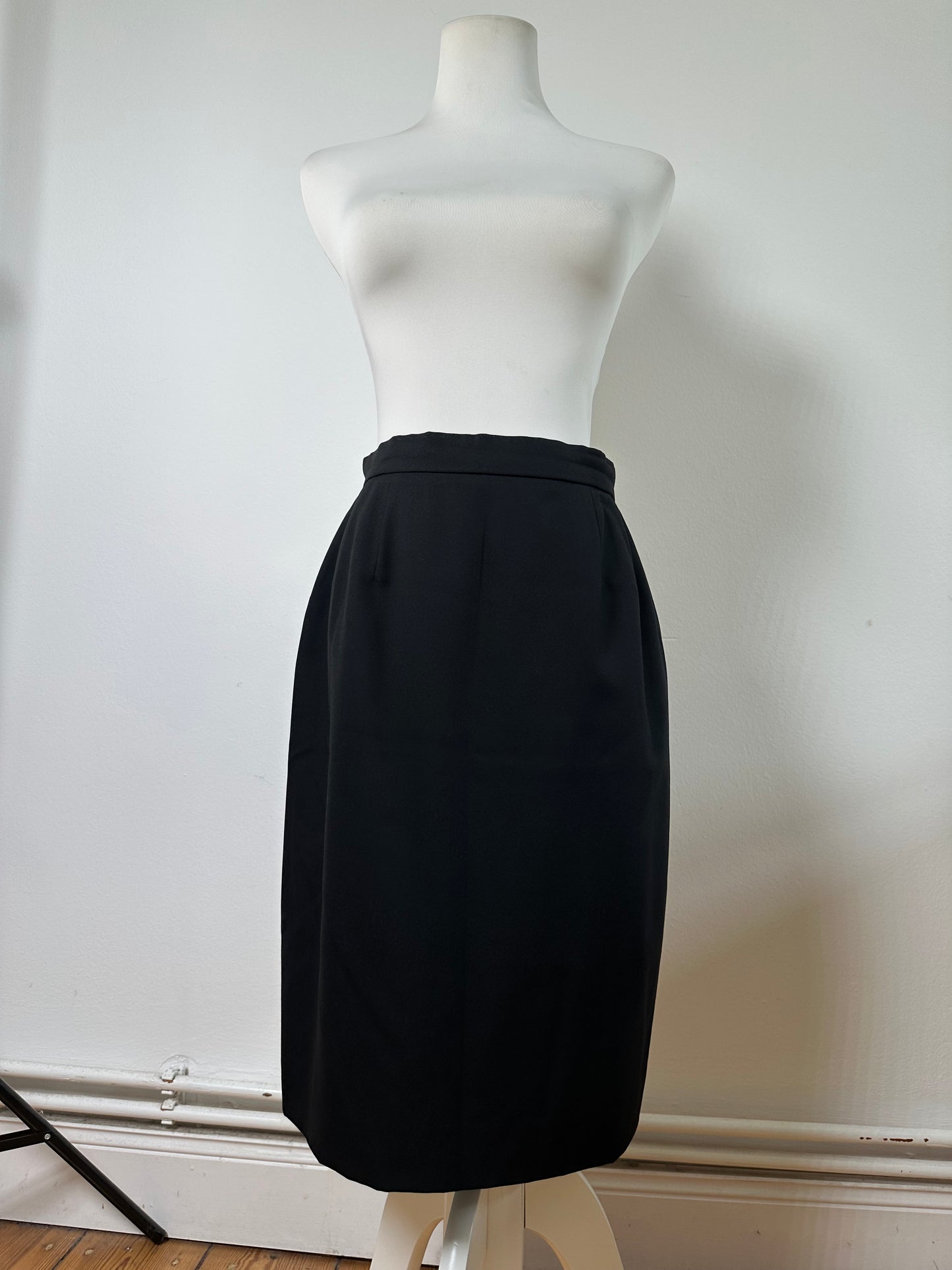 Vintage Chloe Wool Blend Skirt Black L