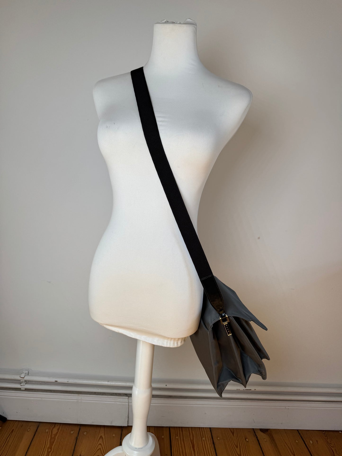 Vintage Marni 2way Trunk Bag Grey Black