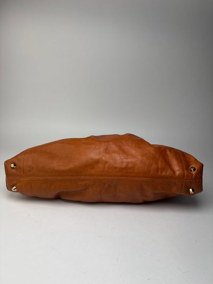Sac en cuir vintage Chloé orange marron