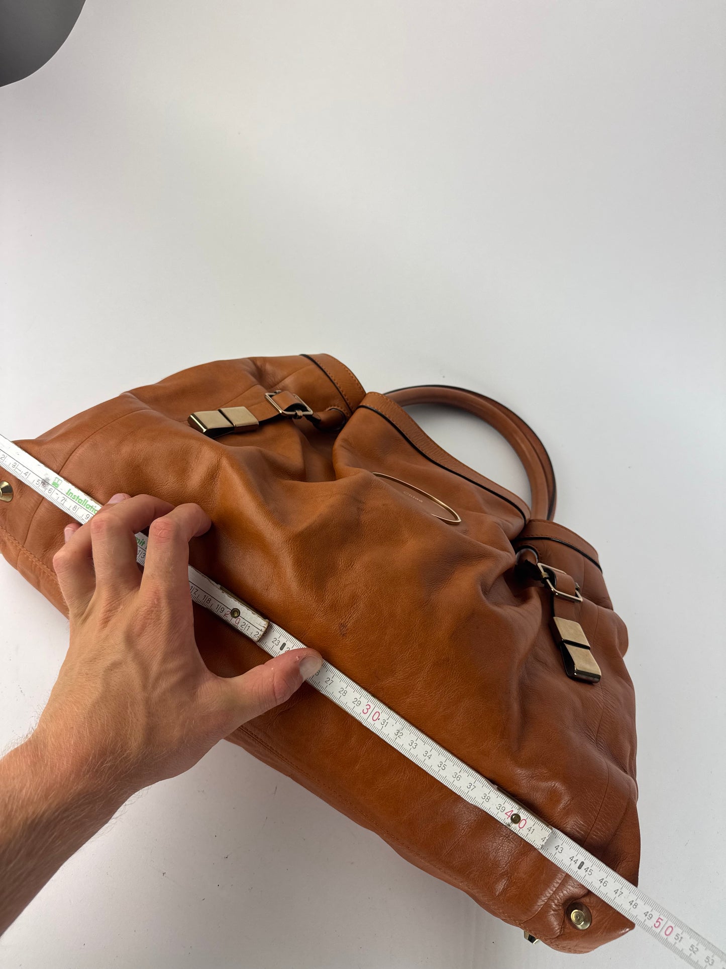 Sac en cuir vintage Chloé orange marron