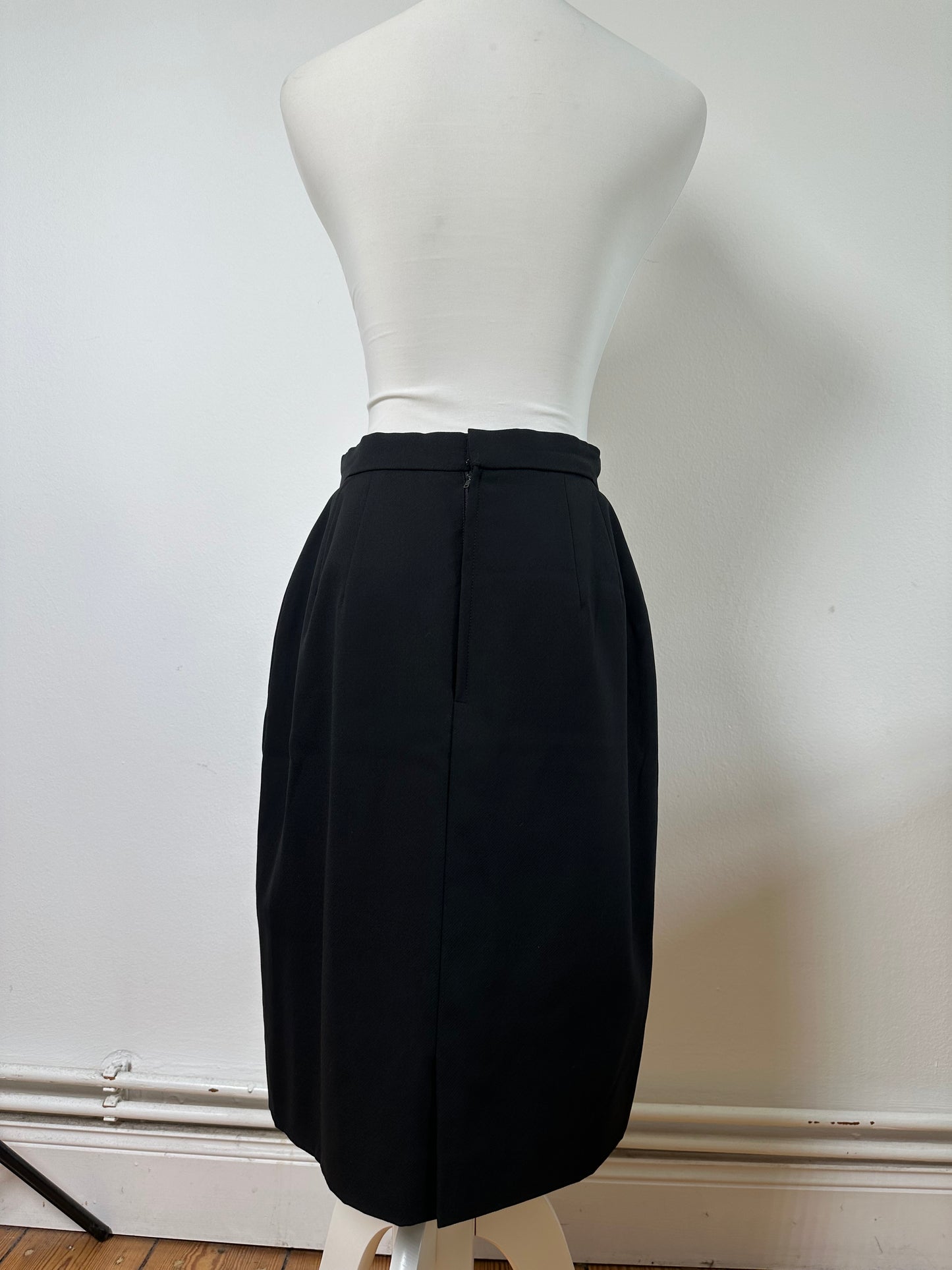 Vintage Chloe Wool Blend Skirt Black L