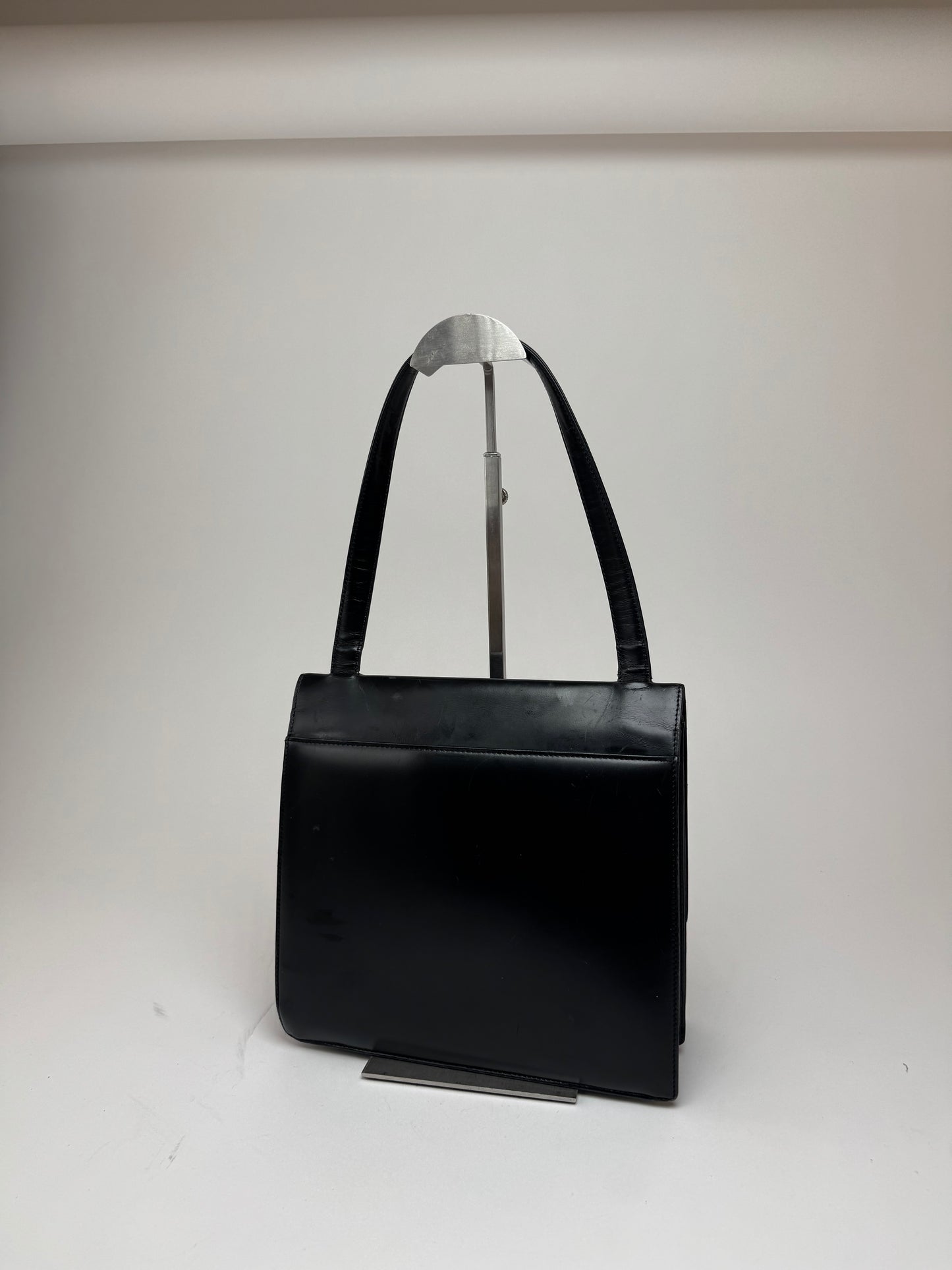 Vintage Givenchy 4G Patent Leather bag black