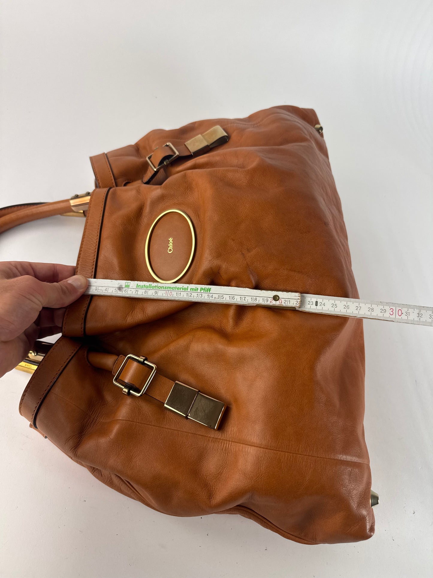 Sac en cuir vintage Chloé orange marron