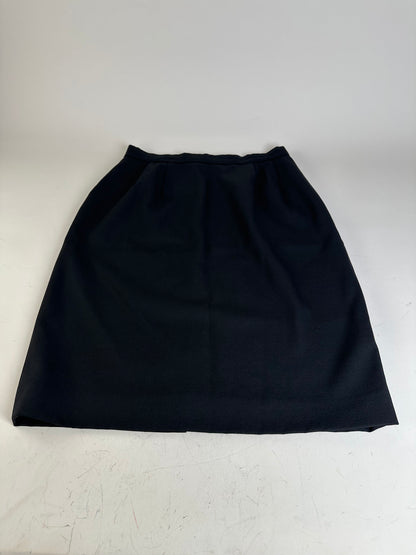 Vintage Chloe Wool Blend Skirt Black L