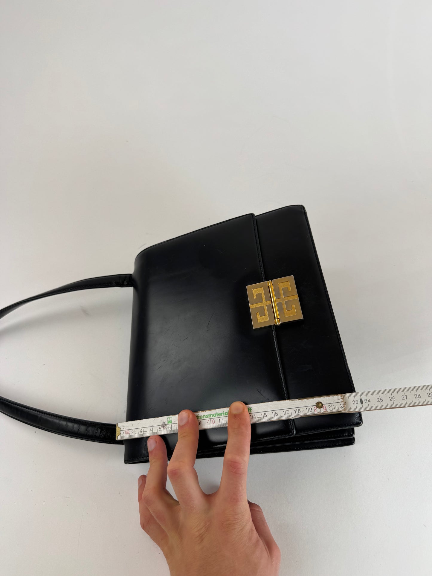 Vintage Givenchy 4G Patent Leather bag black