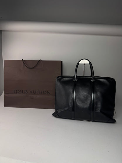 Sac vintage Louis Vuitton EPI en cuir noir