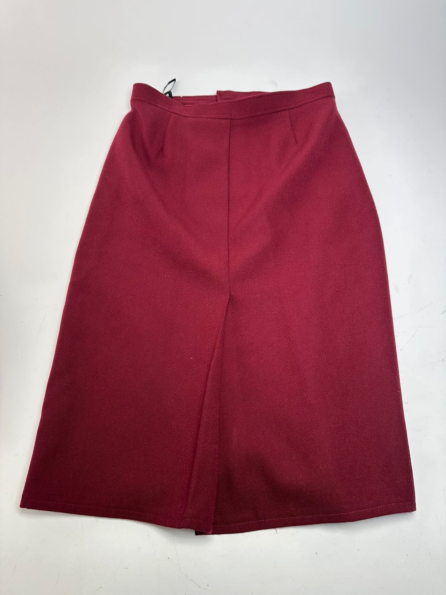 Vintage Chloe Wool Skirt Burgundy FR42