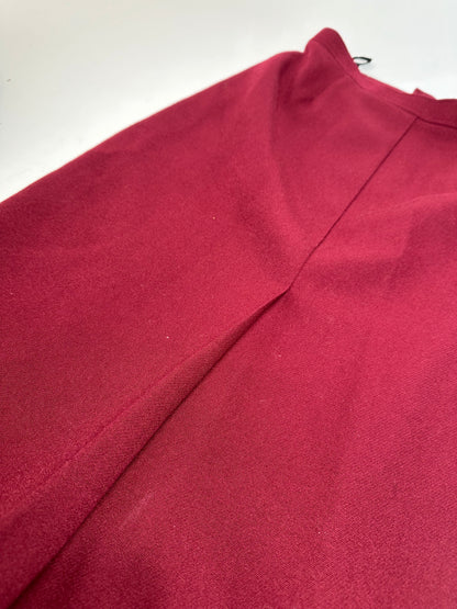 Vintage Chloe Wool Skirt Burgundy FR42