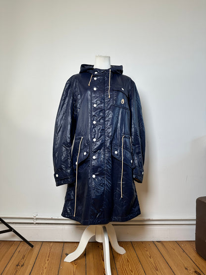 Vintage Courreges Men's Long Rain Jacket Navy L