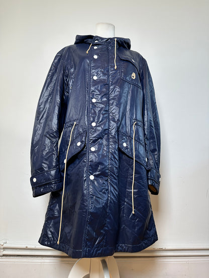 Vintage Courreges Men's Long Rain Jacket Navy L