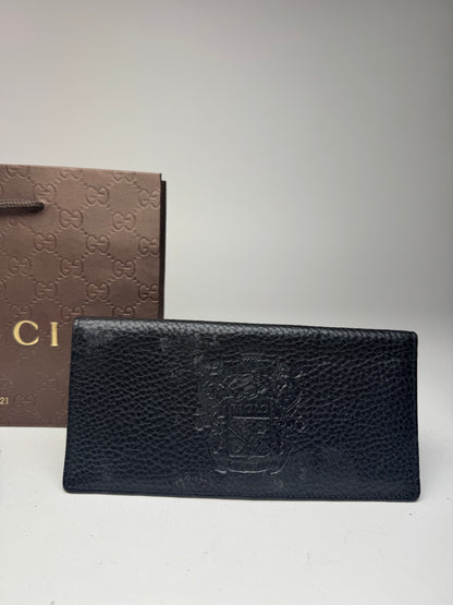 Vintage Paolo Gucci Leather Card Holder / ID holder black