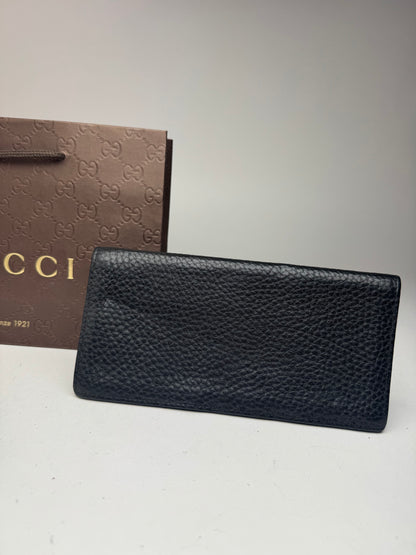 Vintage Paolo Gucci Leather Card Holder / ID holder black