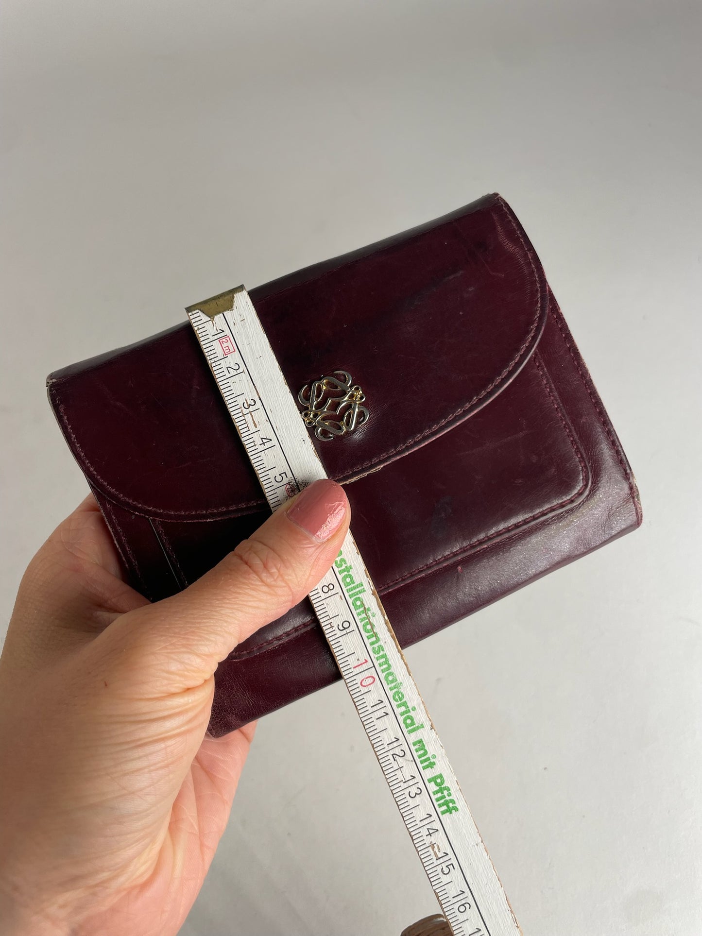 Vintage Loewe Madrid Leather Wallet Purple