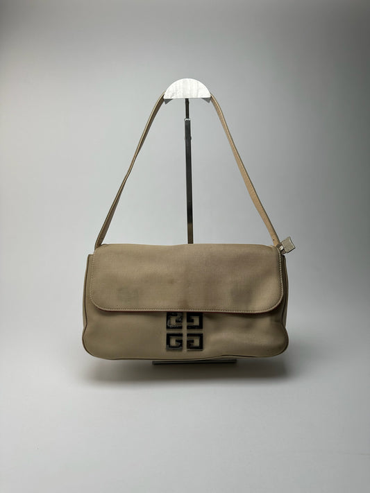 Sac vintage Givenchy 4G beige