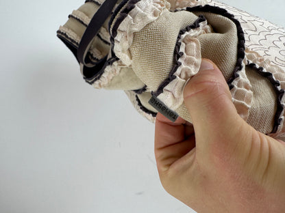 Vintage Tamasha Issey Miyake Cotton Wool Tote bag white beige