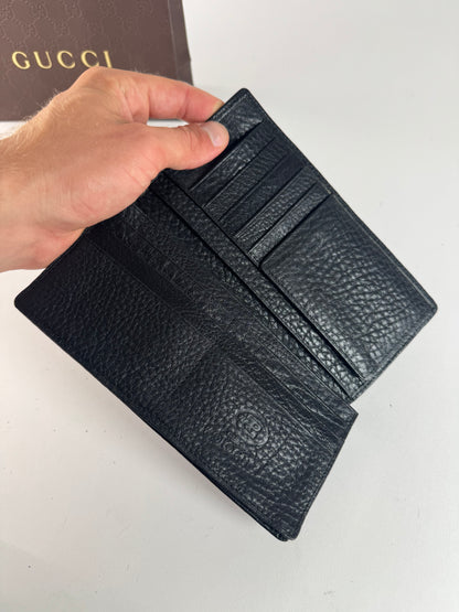 Vintage Paolo Gucci Leather Card Holder / ID holder black