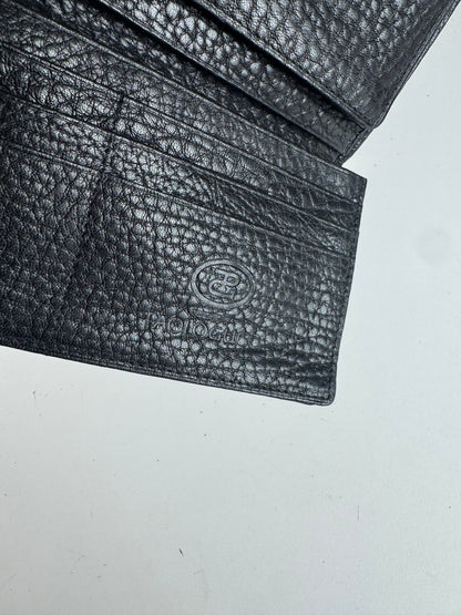 Vintage Paolo Gucci Leather Card Holder / ID holder black