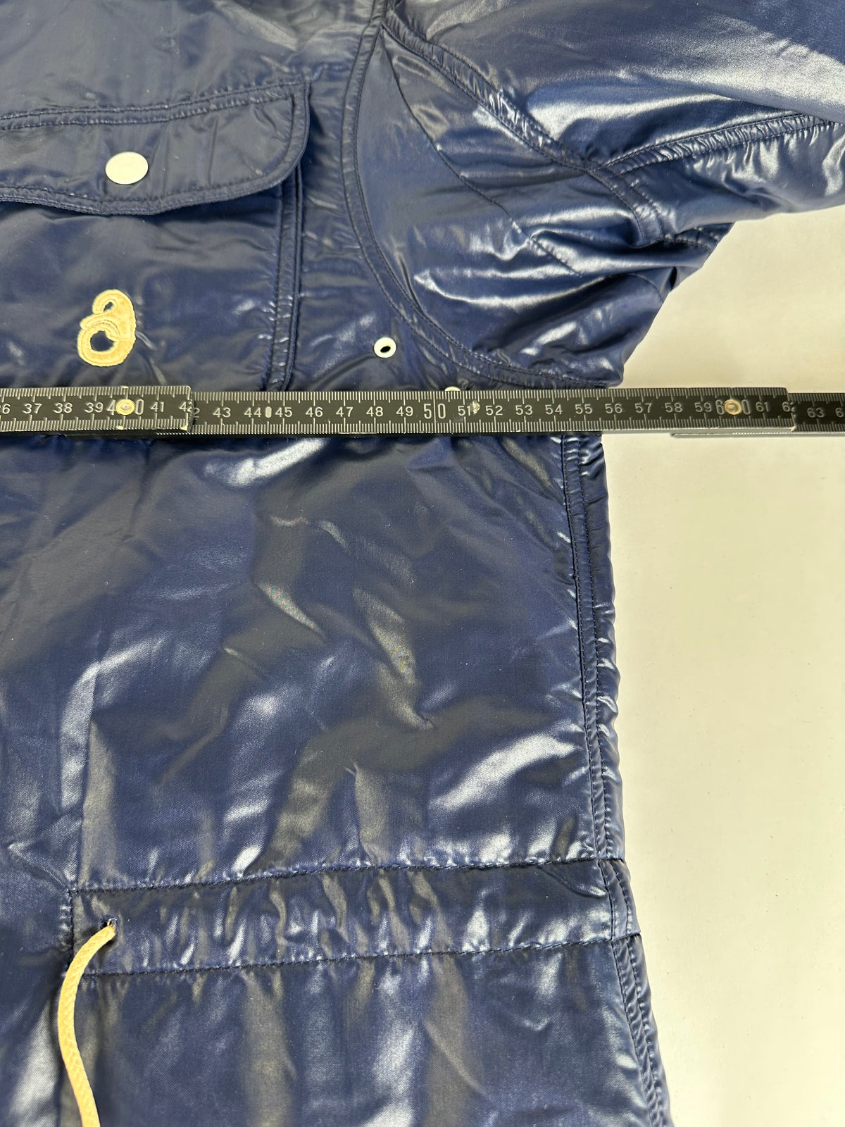 Vintage Courreges Men's Long Rain Jacket Navy L