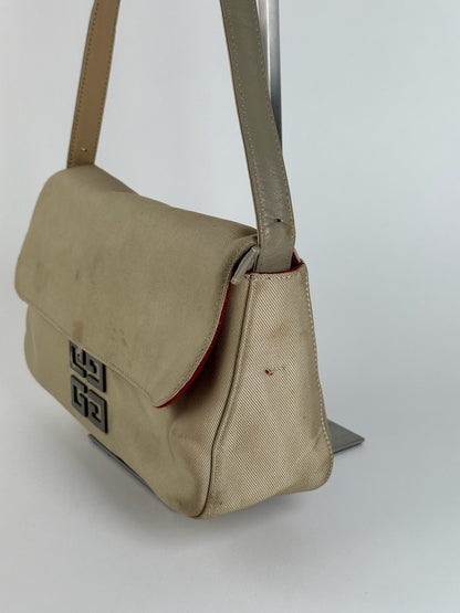 Sac vintage Givenchy 4G beige